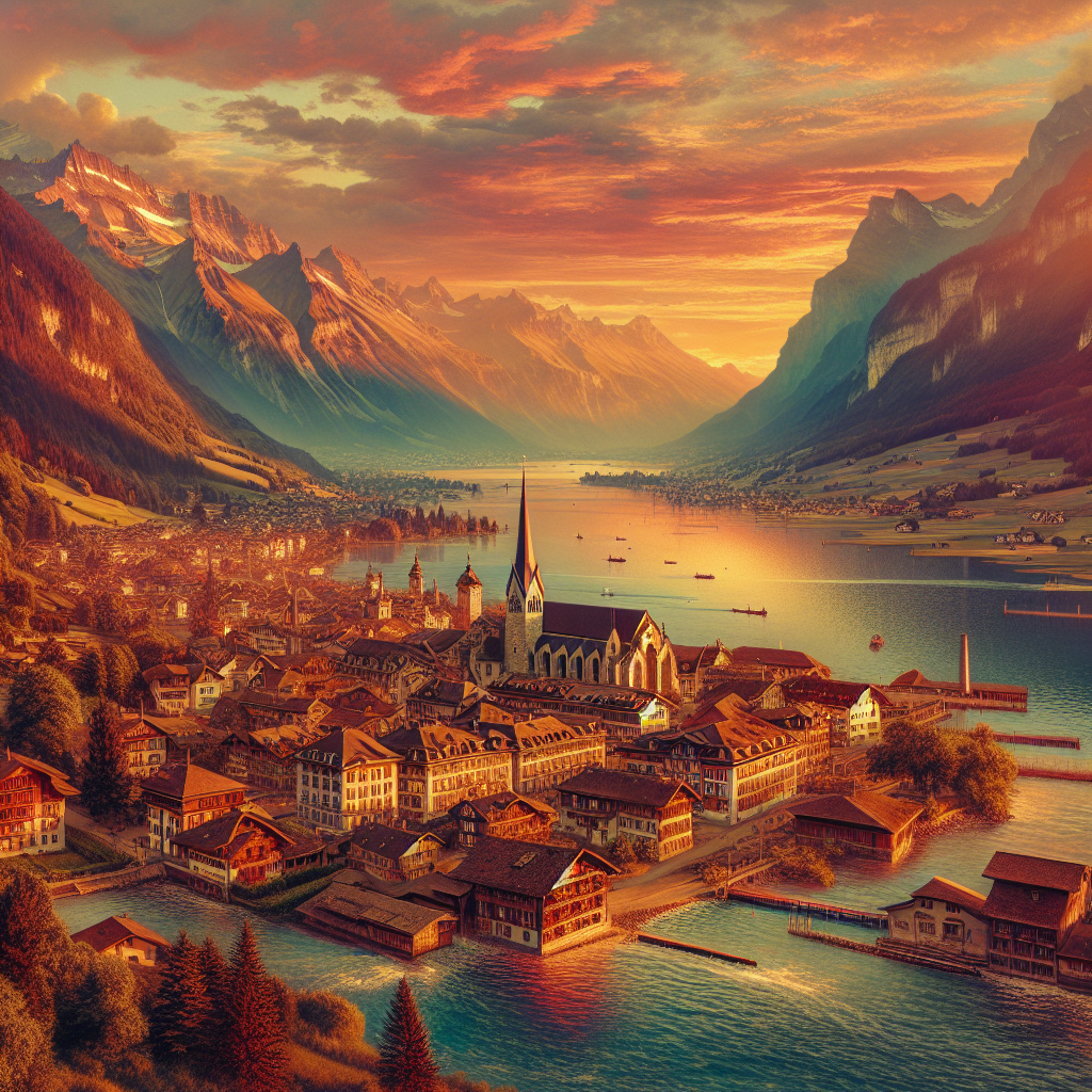 Teaching in 1885 Chesières, Switzerland